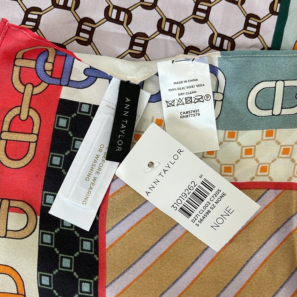Silk Print Scarf - Picture 3 of 4